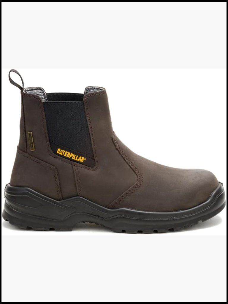 Men's Steel Toe Chelsea Boot Ankle Height Waterproof Work Boot Slip Resistant